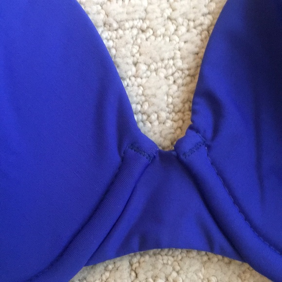 NWOT: BeCreative Blue Bikini Top NEW - Picture 7 of 12